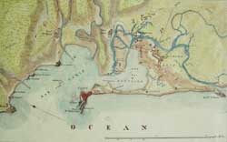 Plano de la Bah&iacute;a de C&aacute;diz